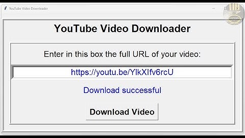 Create a YouTube Downloader using Tkinter in Python - Tutorial