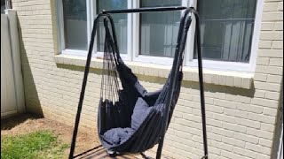 Download Lagu YUCAN Hammock Chair Stand with Hanging Swing Chair Included,Weather Resistant and Saving Space Stand MP3