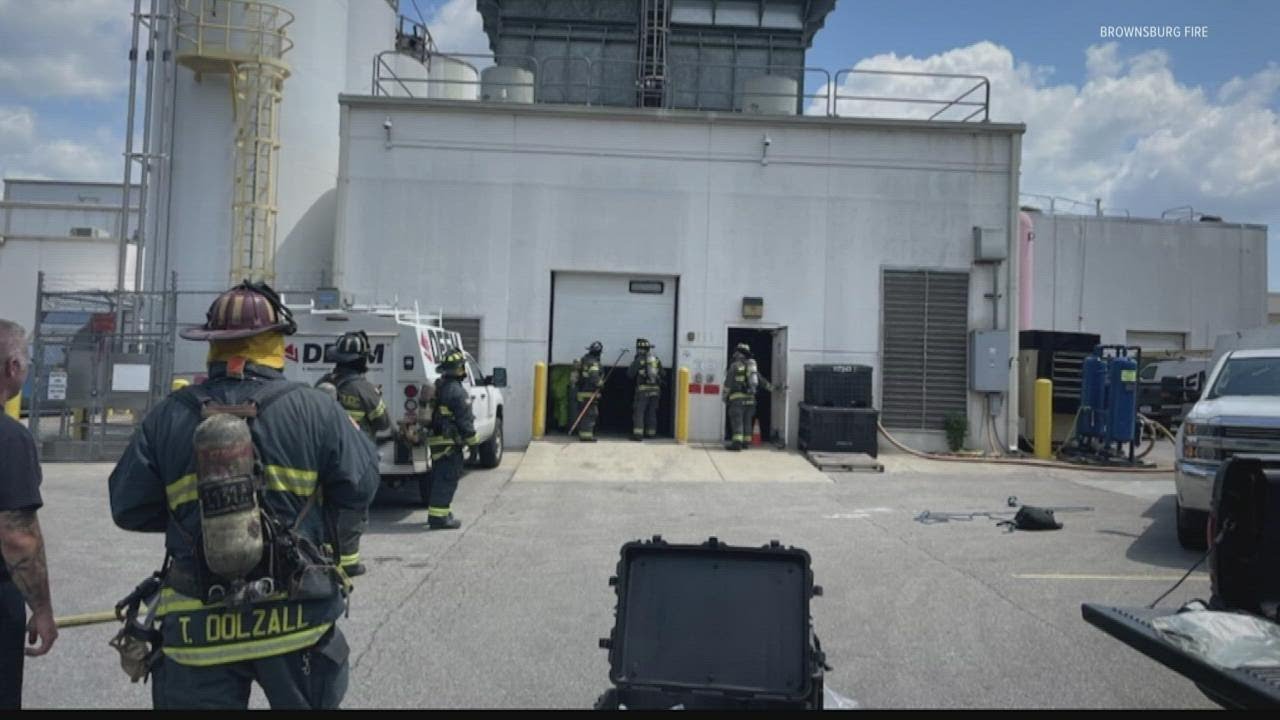 Chemical tank leak at Brownsburg business