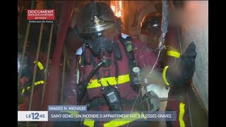 Incendie dans un immeuble à St Denis