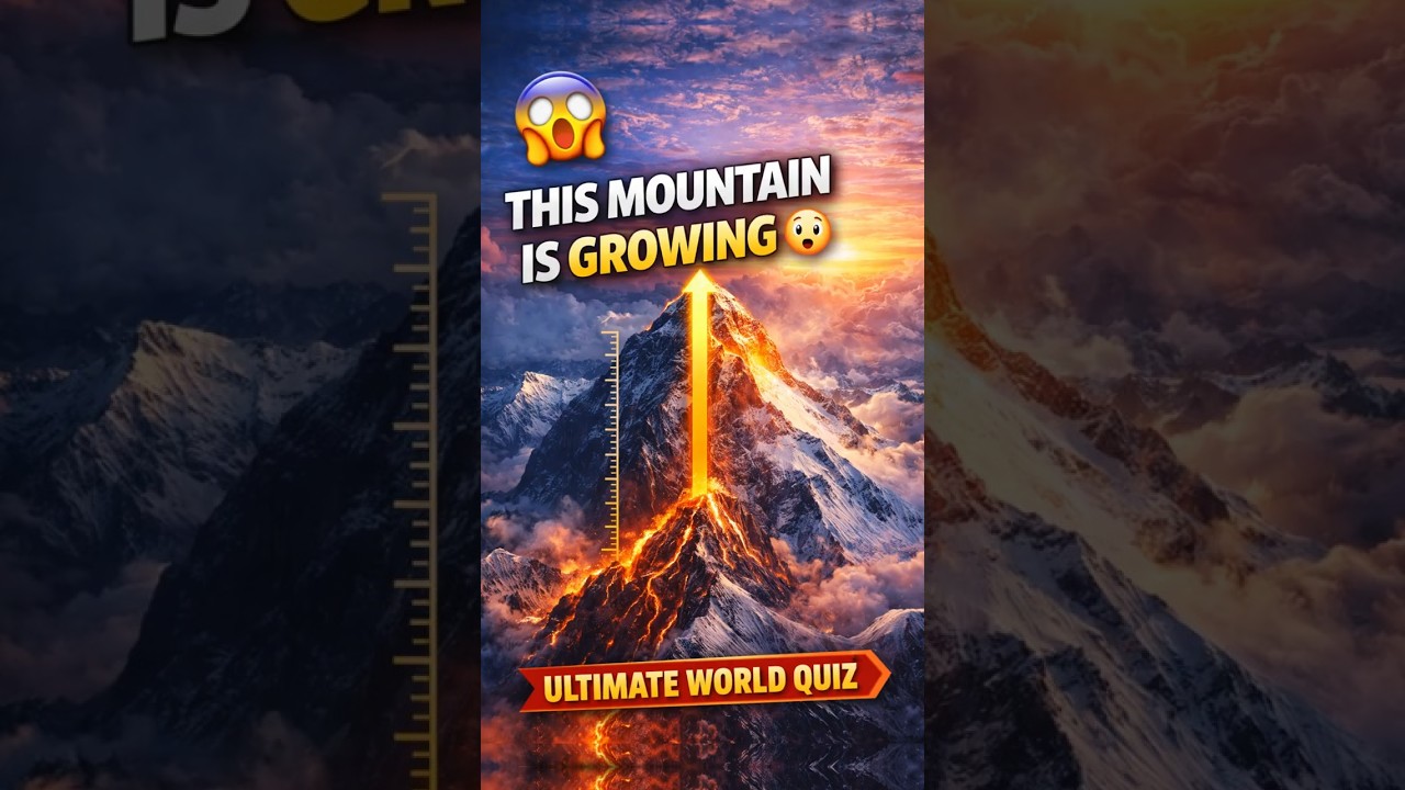 Какая гора с каждым годом становится выше? 😲⛰️ | Всемирная викторина 