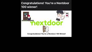 Nextdoor 100 Winner