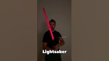 ORIGAMI LIGHTSABER TUTORIAL WITH WORKING LIGHT | DIY PAPER LIGHTSABER EASY ORIGAMI WORLD | STAR WARS