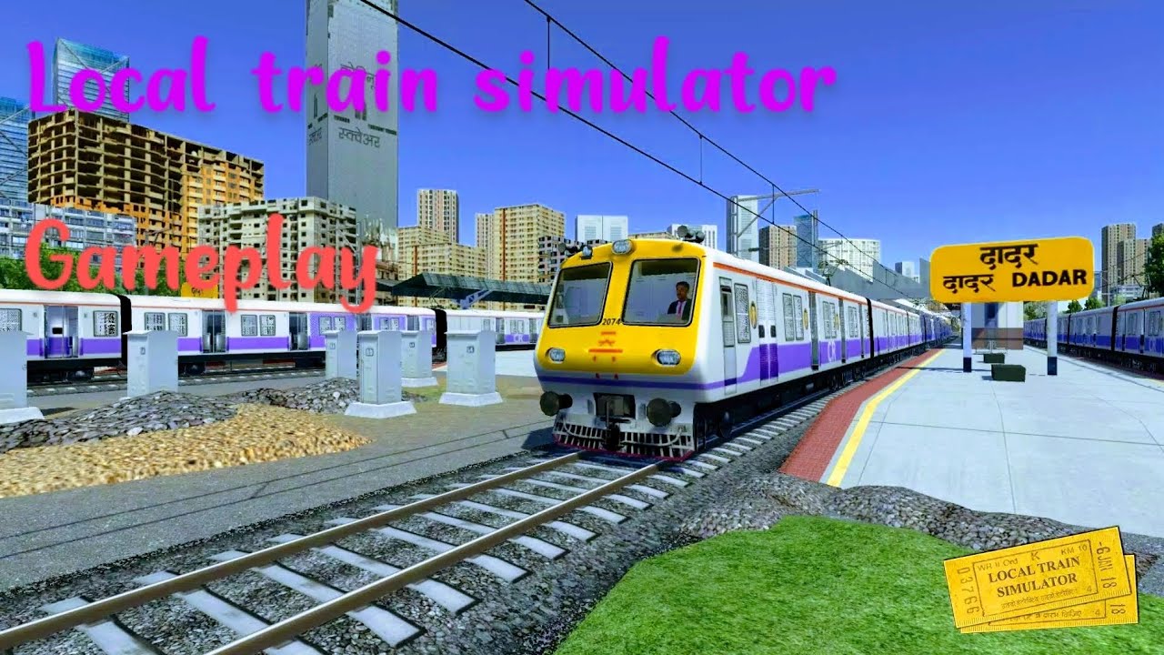 Local train simulator gameplay video //gaming YouTube