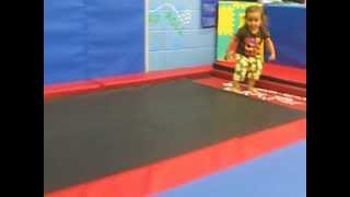 Nova Practicing Gymnastics, Bum To Feet.avi