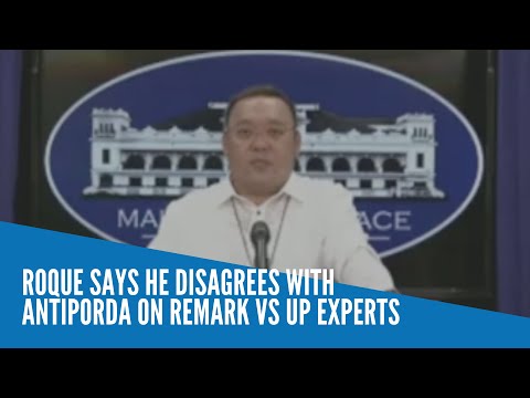 Roque says he disagrees with Antiporda on remark vs UP experts
