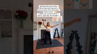 Workout link 🔗 above 👆 #armsworkout #absworkoutforwomen #absandcore