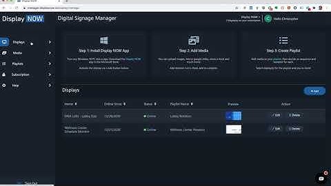 Connect a screen to Display NOW Digital Signage Manager