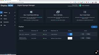 Connect a screen to Display NOW Digital Signage Manager