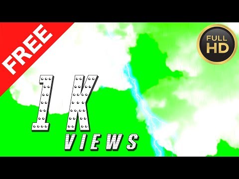 Thunder Storm Lightning & Rain Fall With Sound Effects(Green Screen Effects)►(MultiVerse Studio)