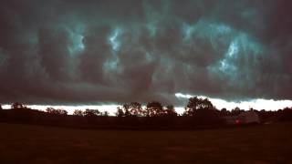 Quasi-stationary gust front timelapse