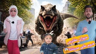 حيوان مفترس هجم على مدينتنا 😱اشتغلت صفارات الانذار 🚨ايمن ورحمه سلموه للشرطه لكن حمود حبيبي الزومبي😱