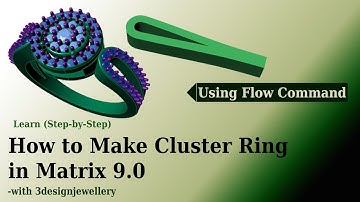 ||🔷How to make Cluster Ring in Matrix🔷|| #Matrix 9 || #rhino matrix tutorial || #matrix 9