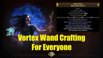 Vortex Wand Crafting For Everyone | How To Make Your Own Endgame Cold DoT Wand