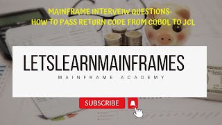 How to Pass Return code from Cobol to JCL
