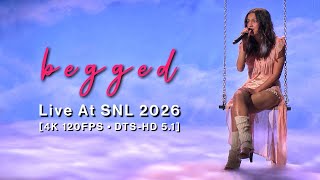 Olivia Rodrigo - begged: Live At SNL 2026 [4K 120FPS • DTS-HD 5.1]