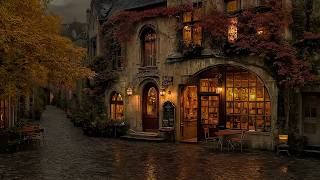 The Bookshop That Keeps Every Autumn Evening Alive | Dark Academia Piano for Study & Reading