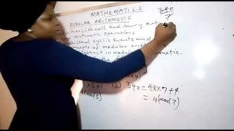 Example 3 on Modular Arithmetic