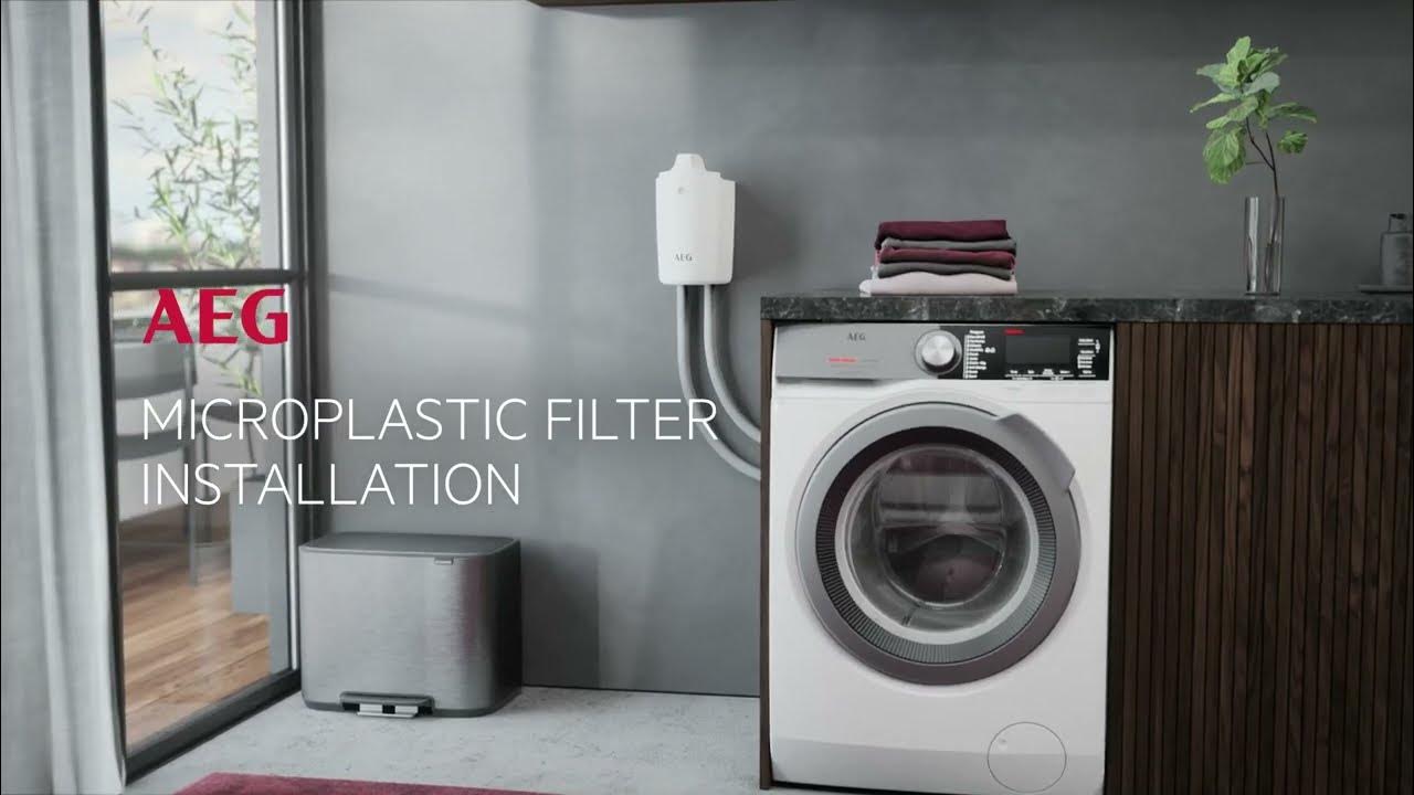 How to install your AEG Microplastic Filter YouTube