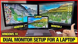 Dual Monitor Setup for Laptop With One USB C Port (Windows 10)