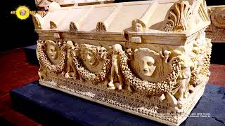 Pergeden Kaçırılan Girlandlı Lahit 1996 Yılında Anavatanına Döndü-Antalya Arkeoloji Müzesi 4K