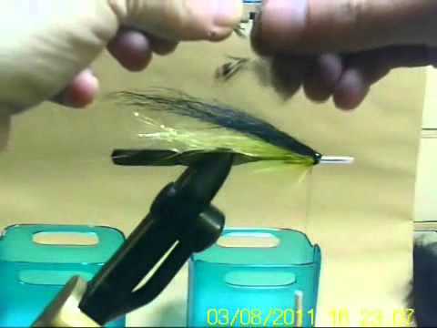 Tying a tubular appendage Allys style cone head salmon fly 