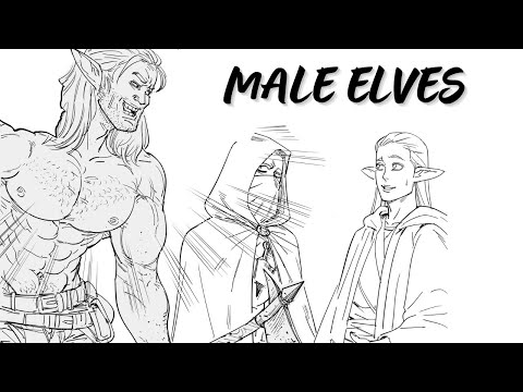 Male Elves || Baalbuddy Comic Dub