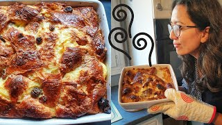 Croissant Pudding recipe / Pudding aux croissants