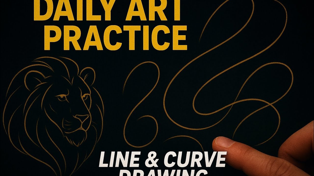 Daily Art Practice | Line & Curve Drawing with Finger on Ibis Paint X | Beginner Artist Routine 