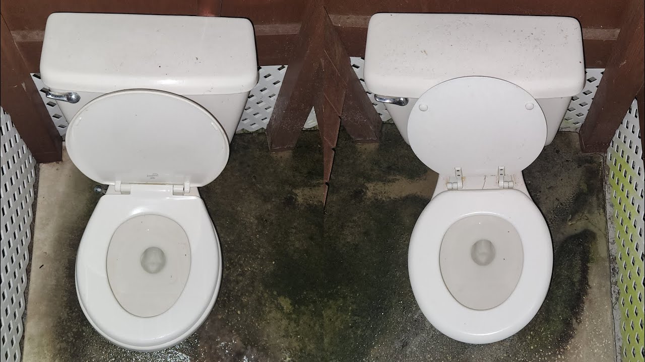 Two 1993 American Standard Plebe toilets YouTube