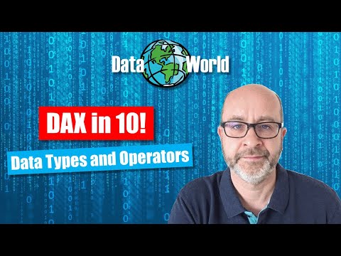 DAX in 10! Episode 8: Data Types and Operators