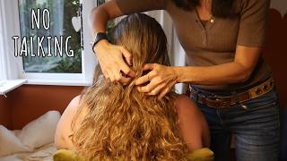 Relaxing hair brushing and hair play - no talking ASMR