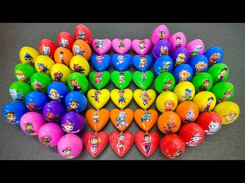 Paw Patrol Slime Coloring Fun 🌈 Ryder, Chase, Marshall, Rubble, Skye | ASMR Video