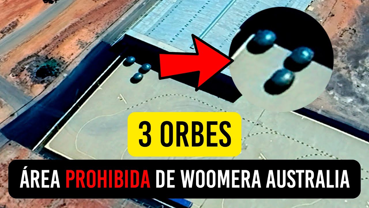 3 ORBES CIRCULARES EN EL ÁREA PROHIBIDA DE WOOMERA AUSTRALIA