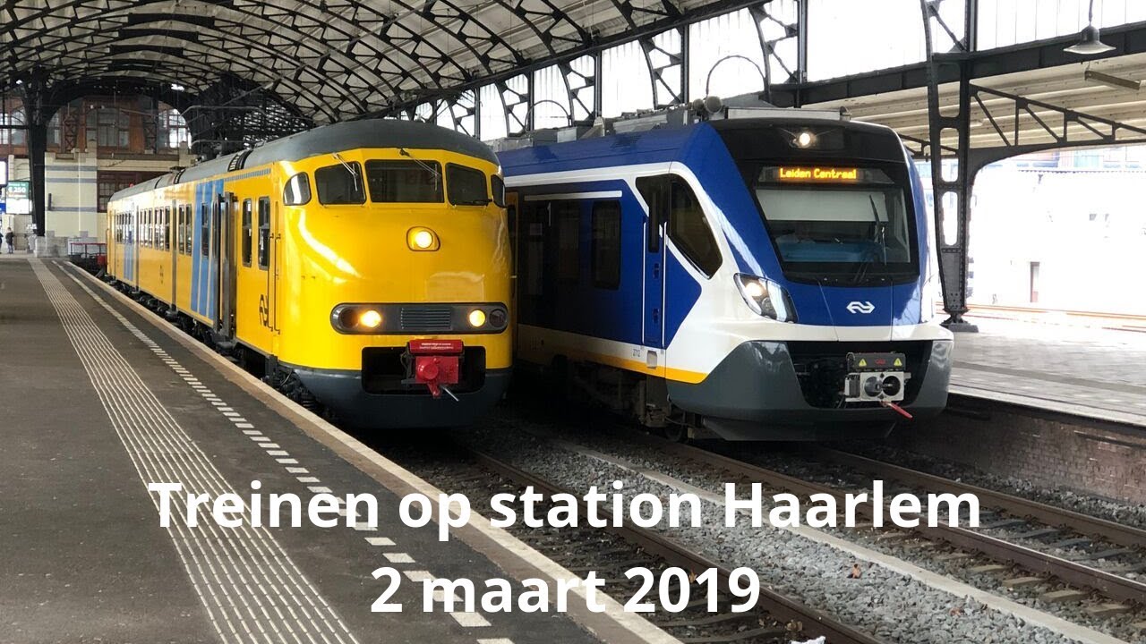 Treinen op station Haarlem - 2 maart 2019