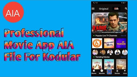 How To Make App Like Zee5 In Kodular Zee5 App AIA file Movie App AIA File