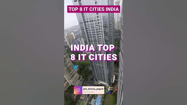 🇮🇳 INDIA'S TOP 8 IT CITIES | INDIA TOP IT HUB | IT SECTOR IN INDIA | IT CITY RACE | #ithub #india