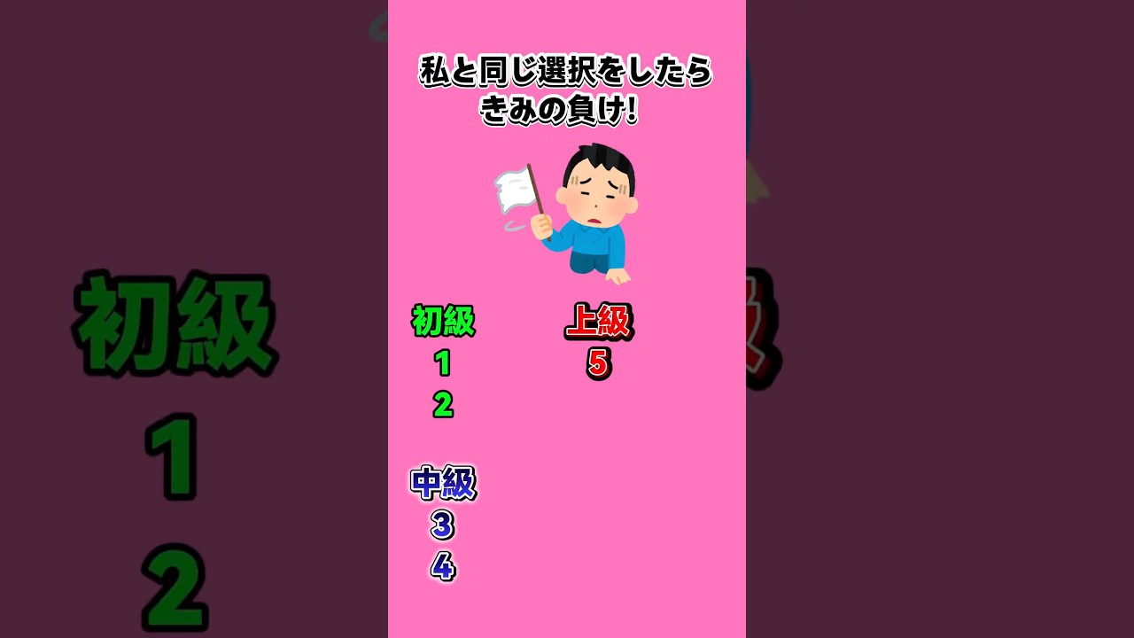 私と同じ選択をしたらきみの負け! #暇つぶし #クイズ #ミニゲーム
