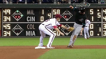 ARI@PHI: Ruiz throws out Hill trying to steal second