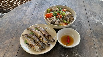 Cắm câu cá lóc về nấu canh chua
