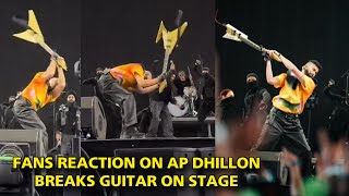 Fans Angry On AP Dhillon for Breaking his guitar on Stage at Coachella 2024