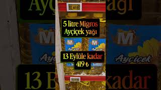 ​🌻 MİGROS'TA 5 LİTRE AYÇİÇEK YAĞINDA İNDİRİM FIRSATI! 🌻