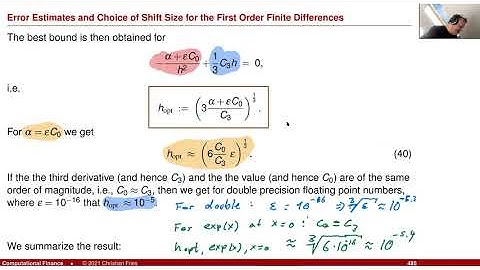 Lecture 2021 Numerical Methods: 38: Numerical Approximation of Partial Derivatives (4)