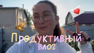 ПРОДУКТИВНЫЙ ВЛОГ🫶🏻 Дача🏠 ОГЭ🇺🇸 Испанский🇪🇸