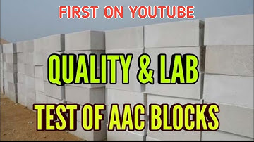How test quality of aac block|test of strength and density of airated autoclaved Concrete block