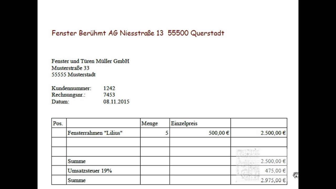 3 Buchung Einer Eingangsrechnung Youtube