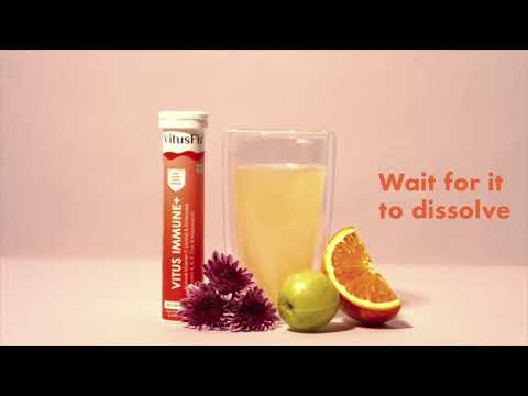Vitus Immune+ | Immunity Booster and Multivitamin Effervescent Tablets