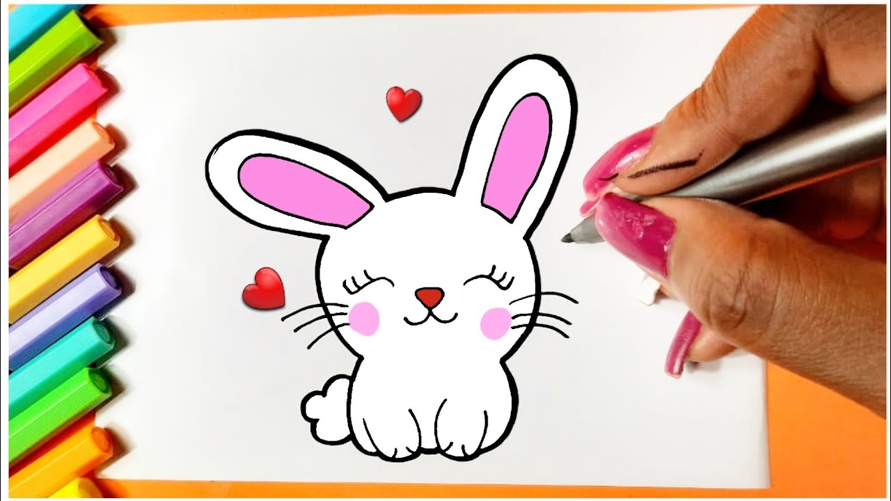 Qualquer pessoa pode desenhar coelhinhos: Tutorial de desenho
