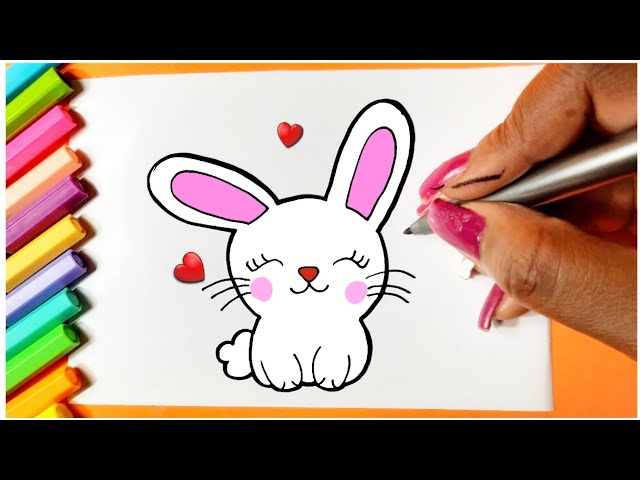 TUTORIAL DE DESENHO🐰 Coelhos em várias poses #artista