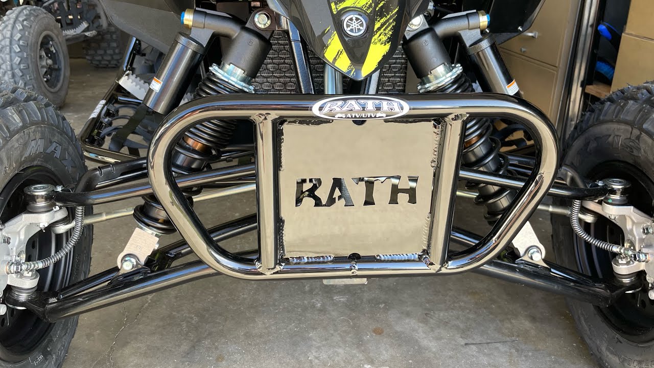 Installing Front Bumper on ATV - YouTube